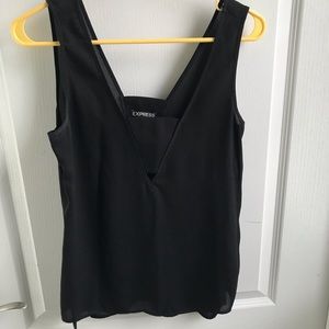 Express sheer dressy tank